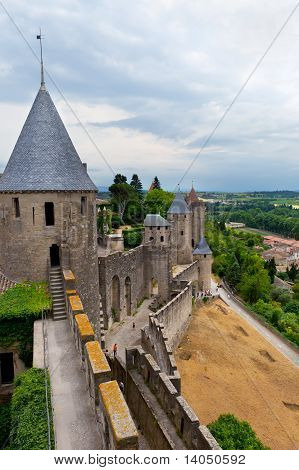 Burg von Carcassonne Südfrankreich