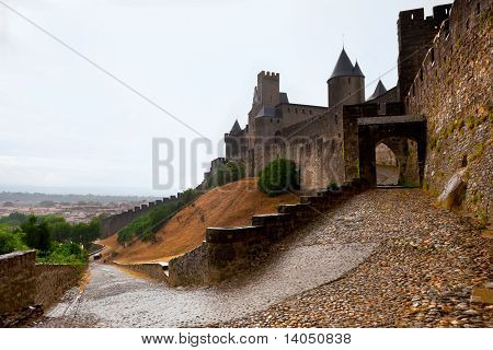 Burg von Carcassonne südlich von Frankreich