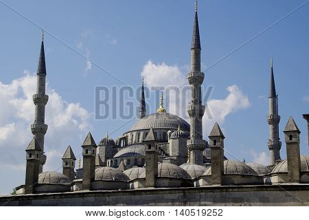 View of Istanbul Blue Mosque and Sultanhamet