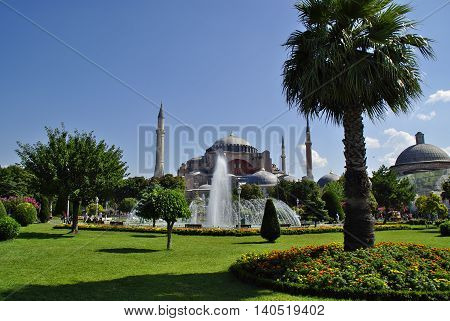 View of Istanbul Blue Mosque and Sultanhamet