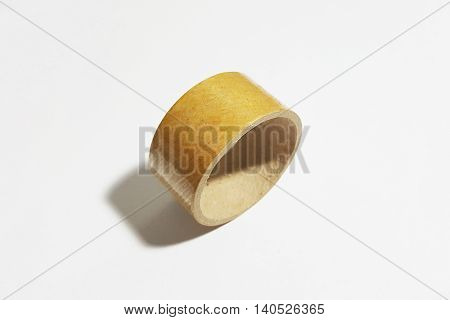 empty tape roll side  put on white background