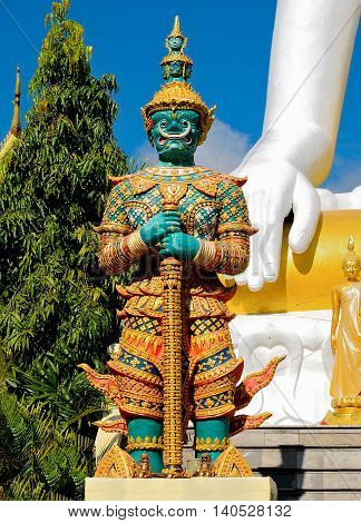 Giant Statue At Thai Temple