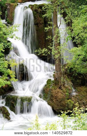Waterfall at Rastoke along the Slunjcica River Croatia