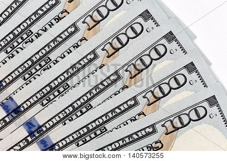 American Currency, a bunch of  american banknotes of a hundred dollars