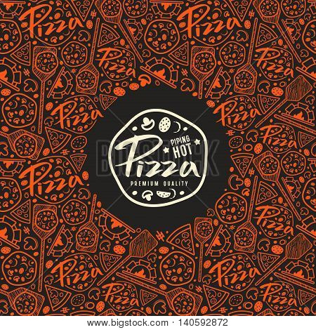 Stock Vector Pizza Cover For Boxes