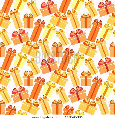 Gift Boxes Seamless Pattern
