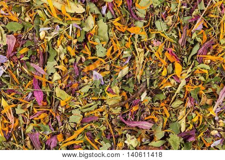 Dried Herbal Tea Leaves