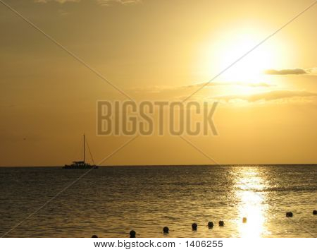 Jamaika-Sonnenuntergang