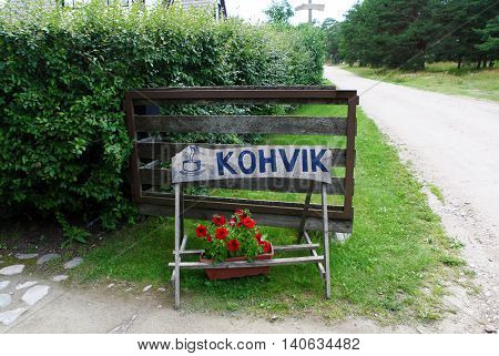Kasmu, Estonia, Baltic States - July 20, 2015 - The original tablet 