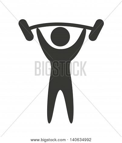human figure silhoeutte lifestyle sport gym vector isolated graphic