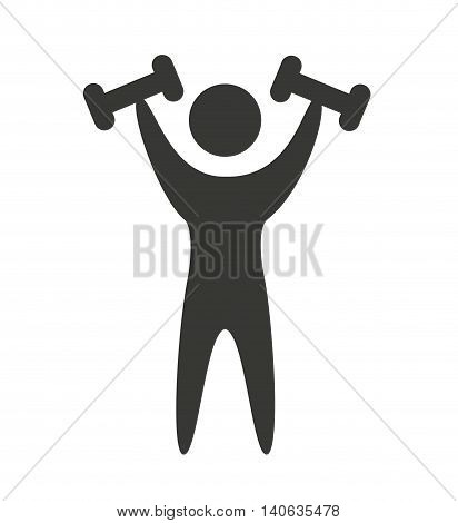 human figure silhoeutte lifestyle sport gym vector isolated graphic