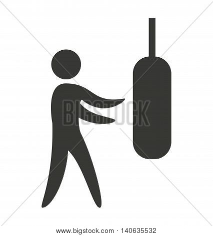 human figure silhoeutte lifestyle sport gym vector isolated graphic