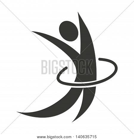 human figure silhoeutte lifestyle sport gym vector isolated graphic