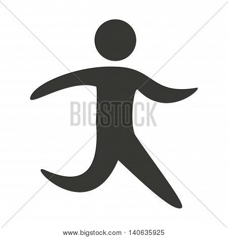 human figure silhoeutte lifestyle sport gym vector isolated graphic