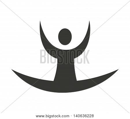 human figure silhoeutte lifestyle sport gym vector isolated graphic