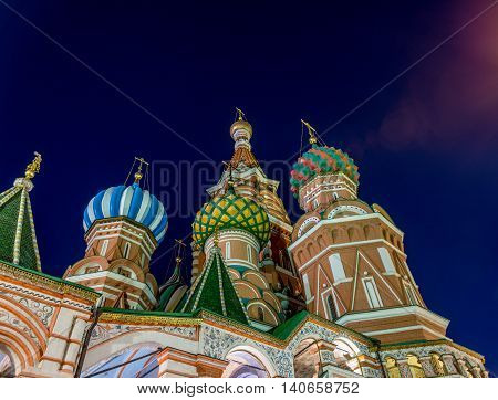 St basil's Cathedral in Moscow. Close to the Red Square and the Kremlin.
