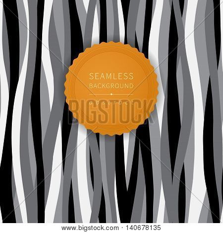 Seamless Contrast Pattern With Waves.