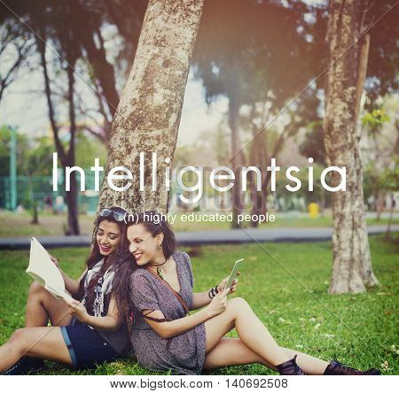 Intelligentsia Highly Educated Literate Knowledge Concept