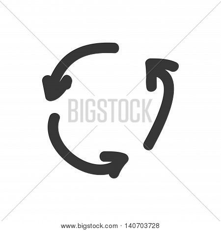 Sketch concept represented by arrow circle icon. Isolated and flat illustration