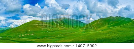 The highlands of Aragatsotn Province with beautiful cloudscape Armenia.