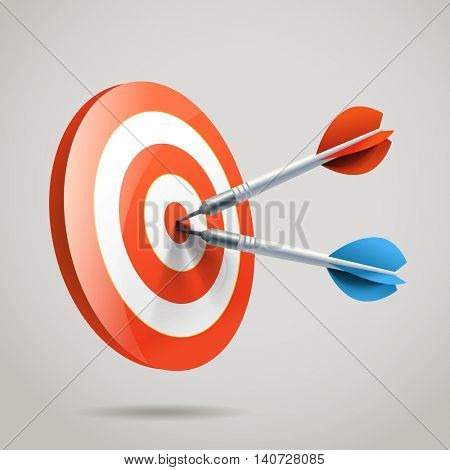 Darts. vector illustration