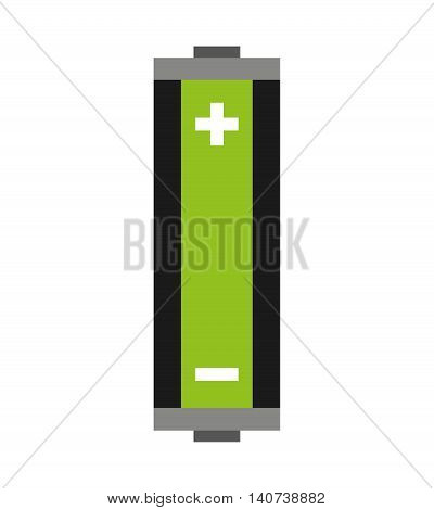 battery alcaline energy icon vector illustration design