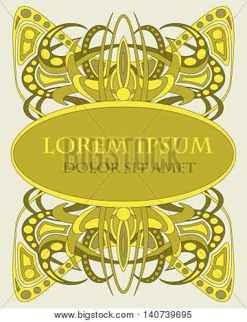 Abstract background frame for text or pickture. Vector pattern.