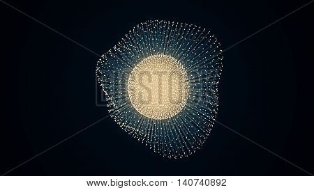Metamorphose Of Amorphous Shape From Dots
