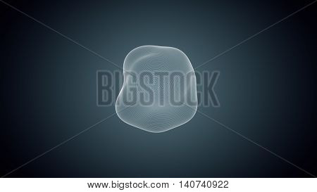 Metamorphose Of Amorphous Shape From Dots