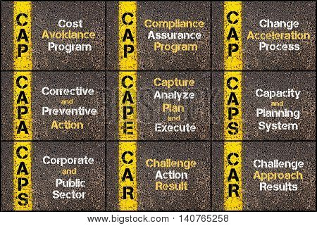 Photo Collage Of Business Acronyms