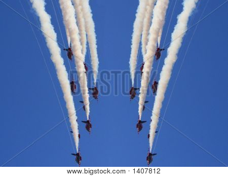 Setas vermelhas Soar