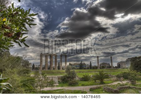 O Templo de Zeus Olímpico em Atenas