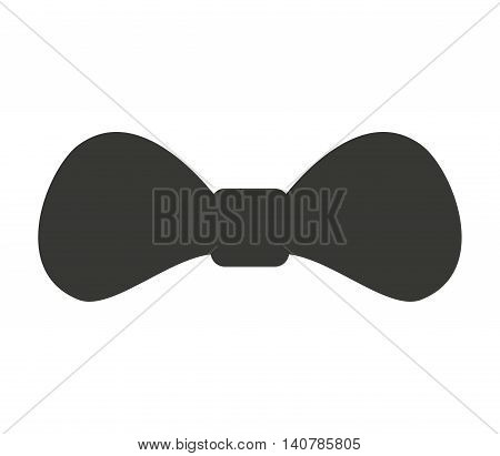 bown necklace hipster style icon vector illustration design