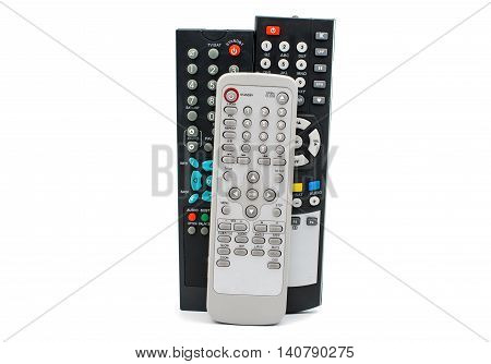 TV remote control isolated on white background