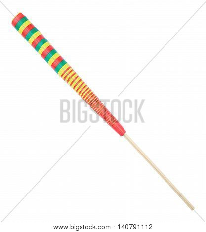 Chinese paper yoyo isolated on white background