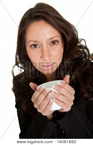 Mujeres empresarias con una taza de café