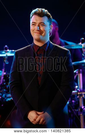 NEW  YORK-NOV 13: Singer Sam Smith performs on stage during VH1's 2nd Annual 'You Oughta Know Live In Concert' 2014 at Hammerstein Ballroom on November 13, 2014 in New York City.