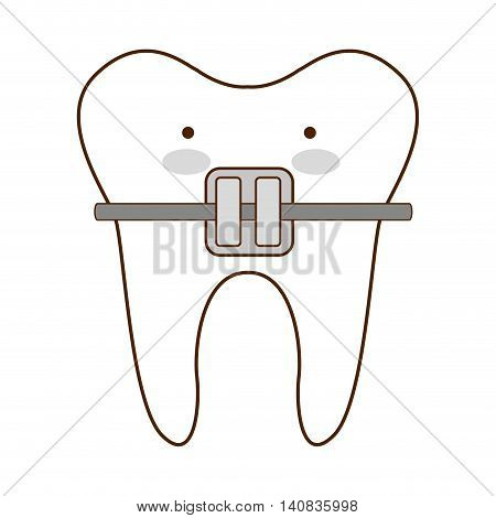 teeth healthcare dental icon vector isolated graphic