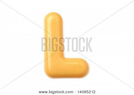 Plastikowe zabawki litery L