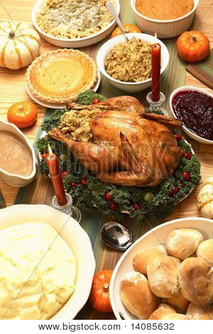 感恩节火鸡大餐