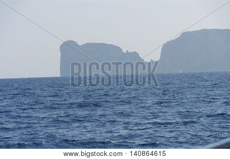 Thailand Phuket, view from the maya beach at phi phi leh island thailand