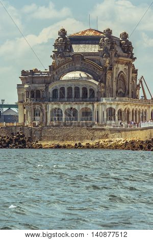 The Casino building in Constanta Romania.The Constanta Casino. The building has been the most representative in town for decades a real symbol for Constanta and tourists.