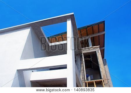 Construction of building housing in a suburb