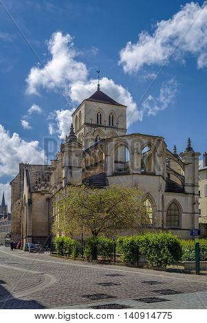 The Church of St. Savior of Caen was built in the eleventh century Caen France