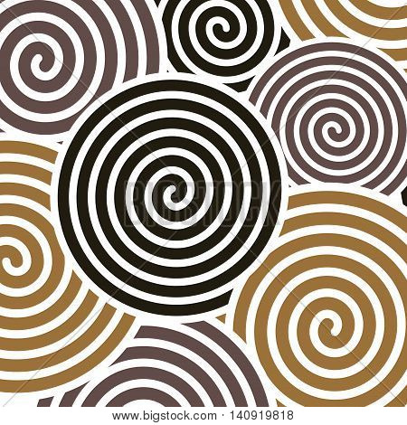 It is an abstract colourful bacrground with spiral elements
