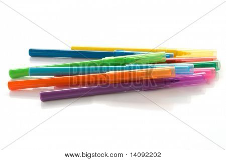penna colori isolata on white background