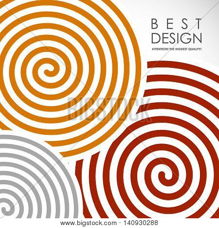 It is an abstract colourful bacrground with spiral elements