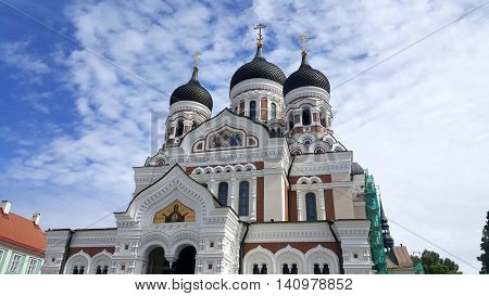 Alexander Nevsky Cathedral in Tallinn, Estonia, Europe