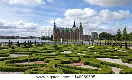 Frederiksborg Castle and Gardens in Hillerød, Denmark, Scandinavia