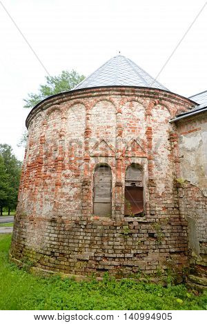 Abandoned building of Feodorovsky gorodok in Tsarskoe Selo suburb of St.Petersburg Russia.